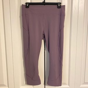 Lululemon Capri light purple